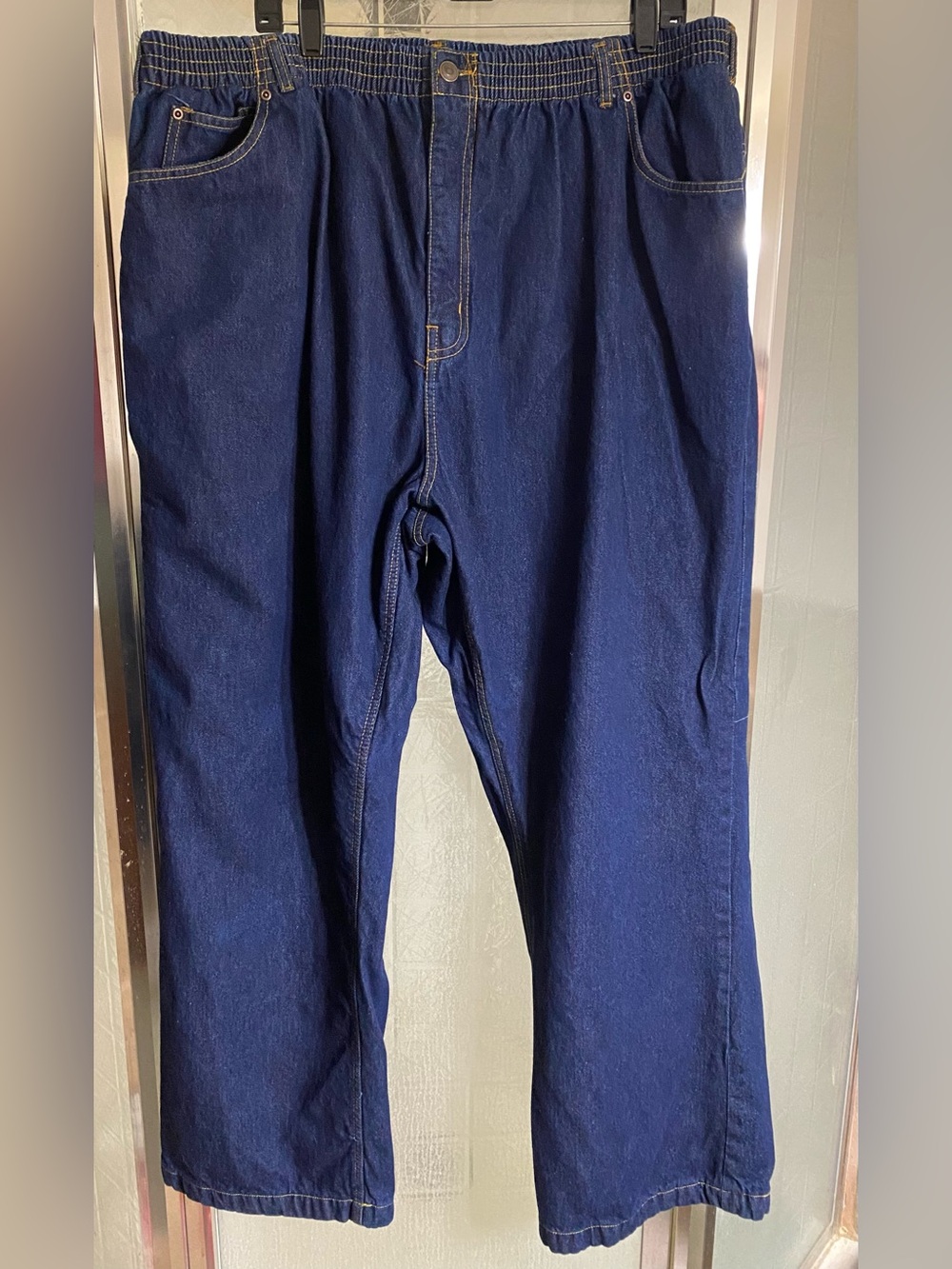 Habands Ice House Flannel Lined Men's Dark Blue Jeans 50